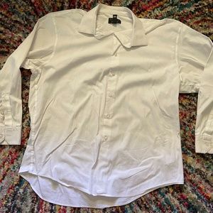 Mens Alfani White Dress Shirt - L 16-16-1/2